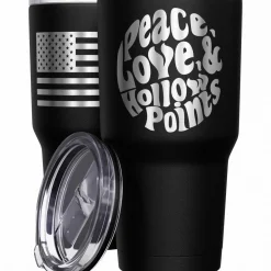 We The People Holsters Peace, Love, & Hollow Points Stainless Steel Tumbler New