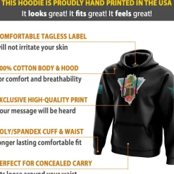 We The People Holsters Pina-Granada Hoodie Black New