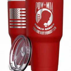 We The People Holsters POW MIA You are not forgotten + American Flag Stainless Steel Tumbler Sale