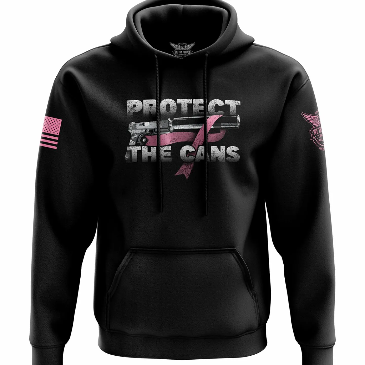 We The People Holsters Protect The Cans Hoodie Black Clearance