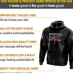 We The People Holsters Protect The Cans Hoodie Black Clearance