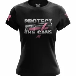 We The People Holsters Protect The Cans Women's Short Sleeve Shirt Black Discount