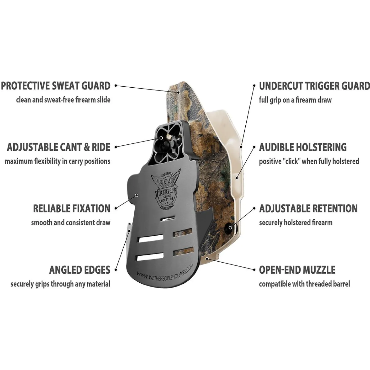 We The People Holsters Realtree Advantage Classic® Camo Custom Printed Holster - OWB Kydex Holster Hot