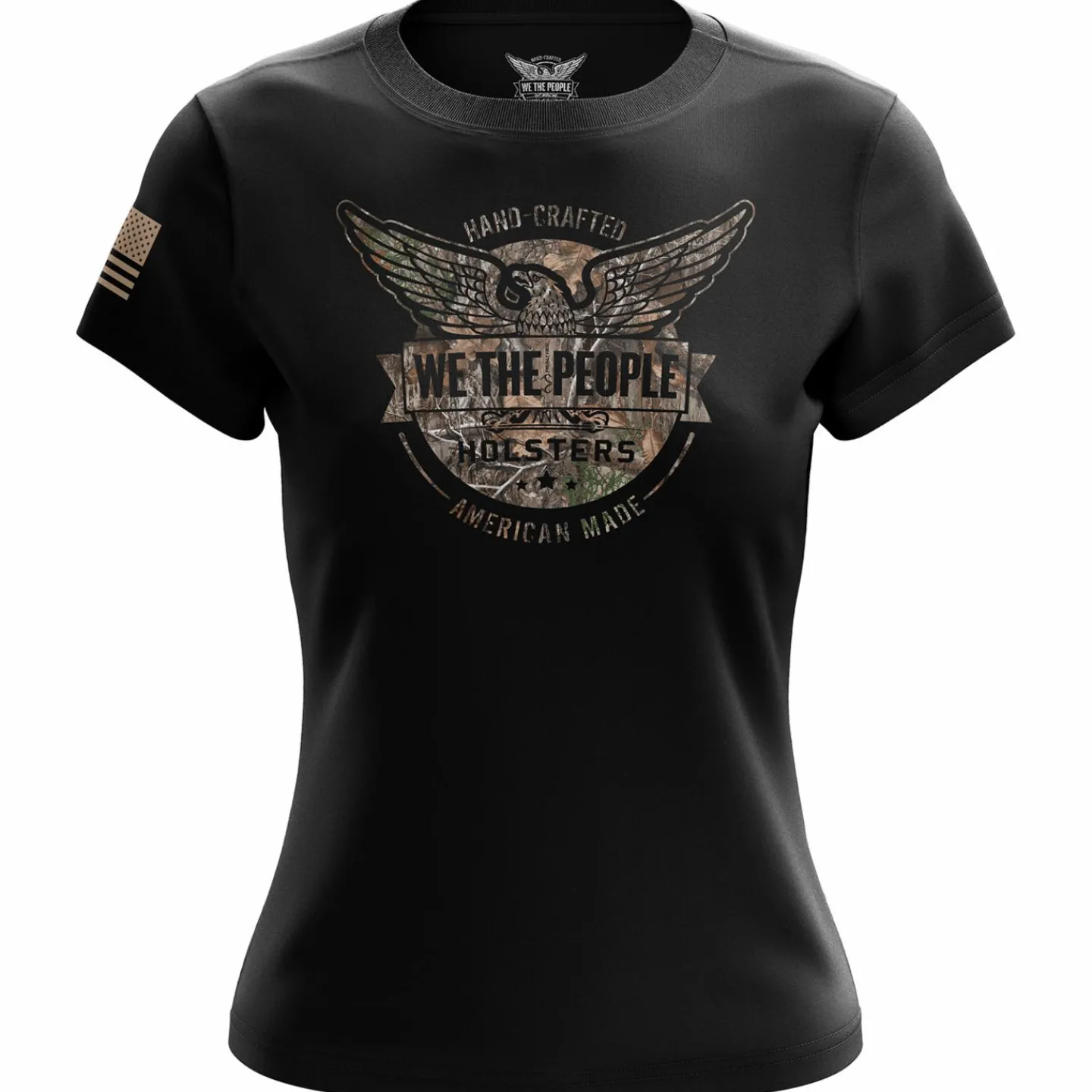 We The People Holsters Realtree EDGE® Logo Women's Short Sleeve Shirt Black New