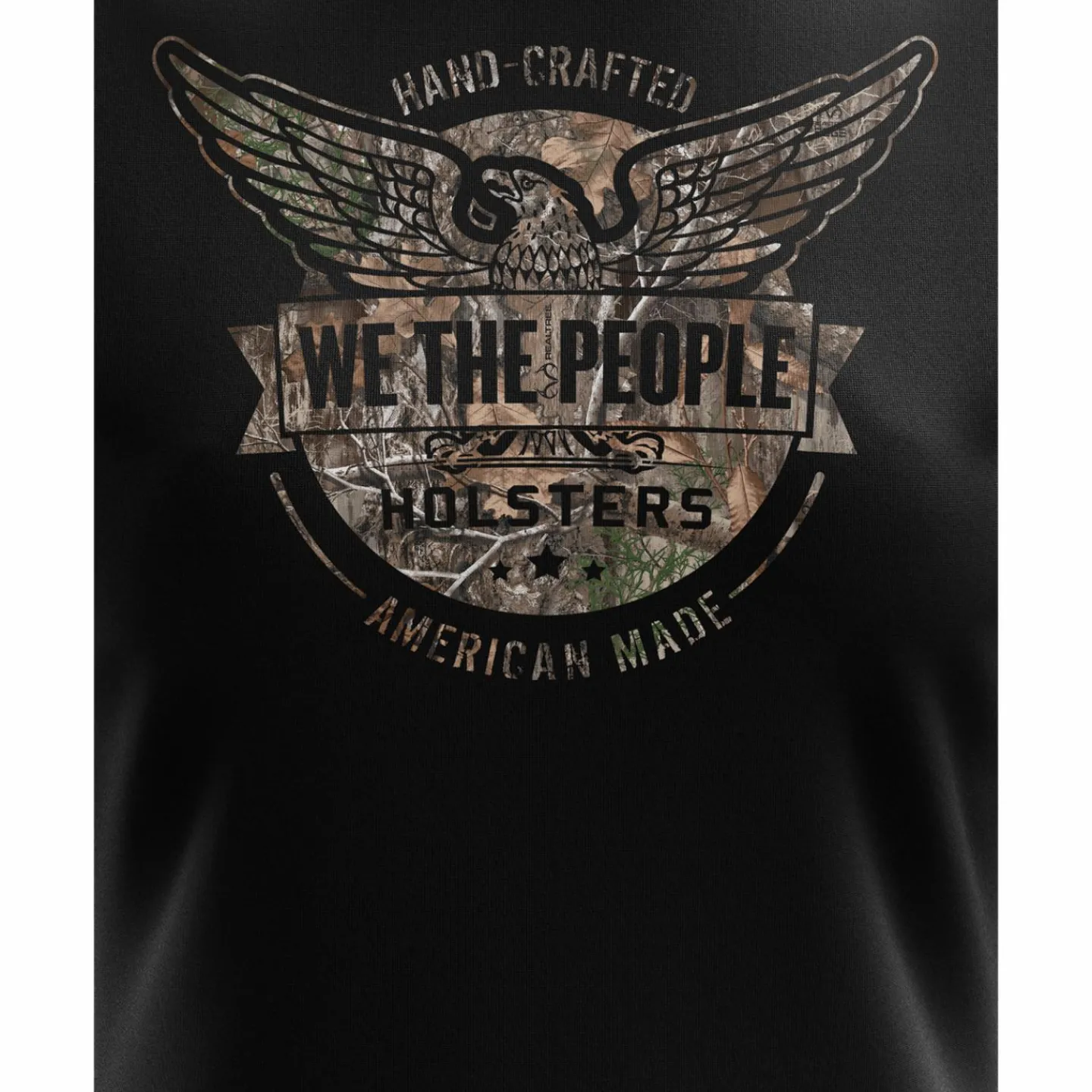 We The People Holsters Realtree EDGE® Logo Women's Short Sleeve Shirt Black New