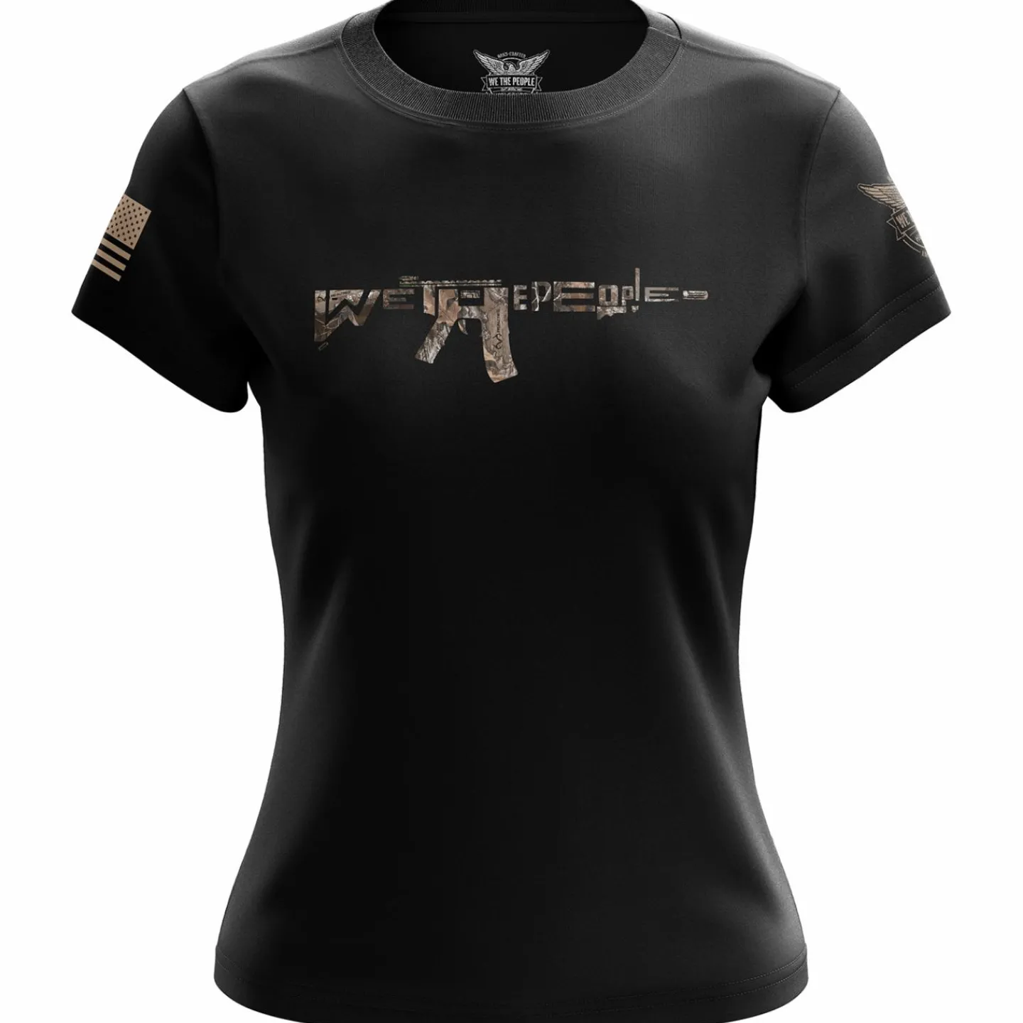 We The People Holsters Realtree EDGE® We The People AR-15 Women's Short Sleeve Shirt Black Sale