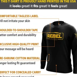 We The People Holsters Rebel Scum Long Sleeve Shirt Black Discount