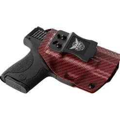 We The People Holsters Red Carbon Fiber Custom Kydex IWB Holster for Concealed Carry Clearance
