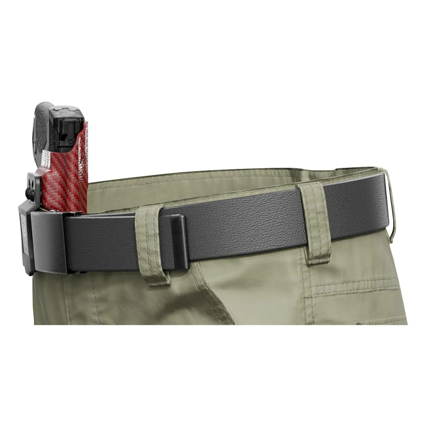 We The People Holsters Red Carbon Fiber Custom Kydex IWB Holster for Concealed Carry Clearance