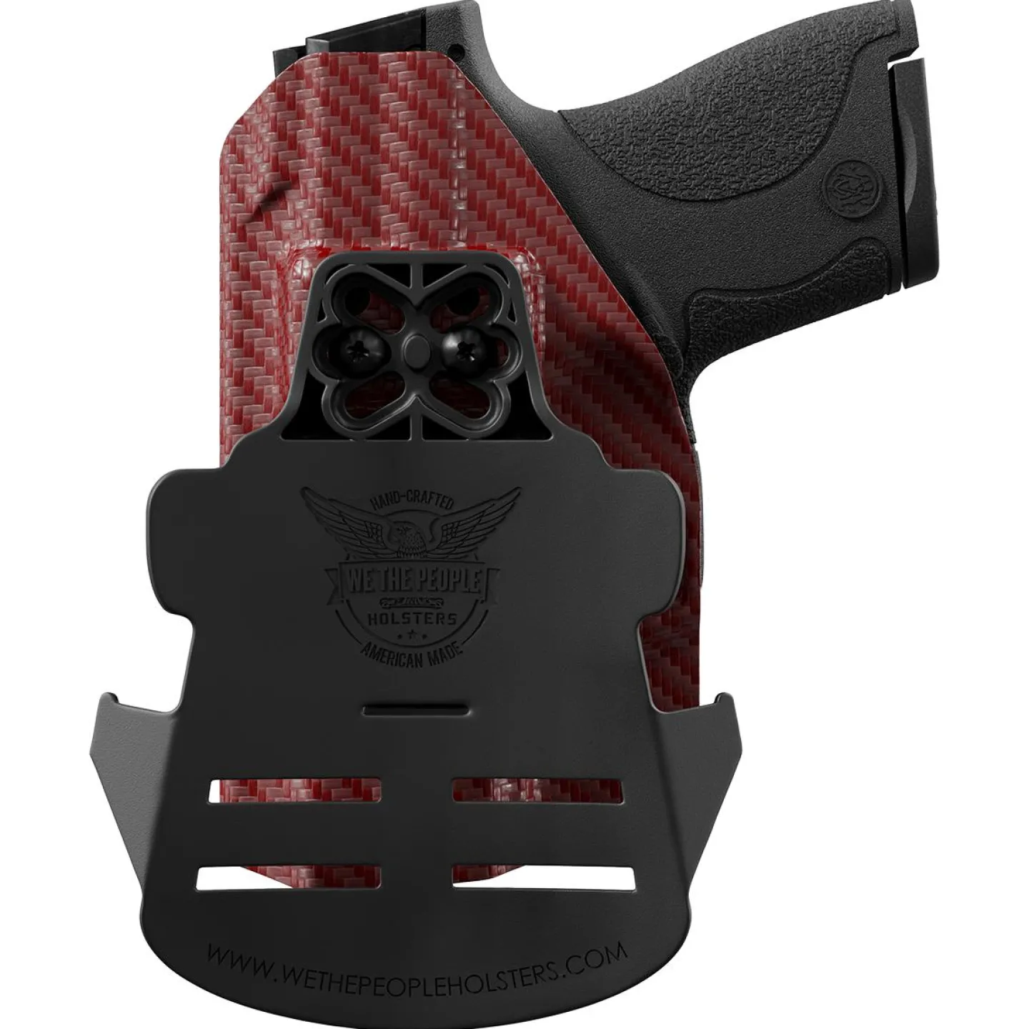 We The People Holsters Red Carbon Fiber Kydex OWB Paddle holster Custom Designed Paddle Outlet