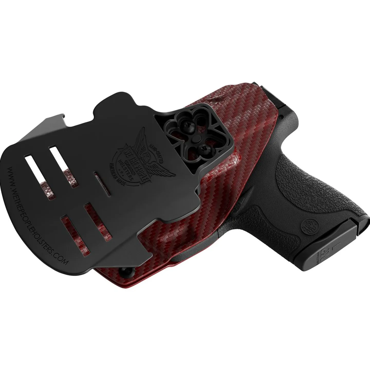 We The People Holsters Red Carbon Fiber Kydex OWB Paddle holster Custom Designed Paddle Outlet
