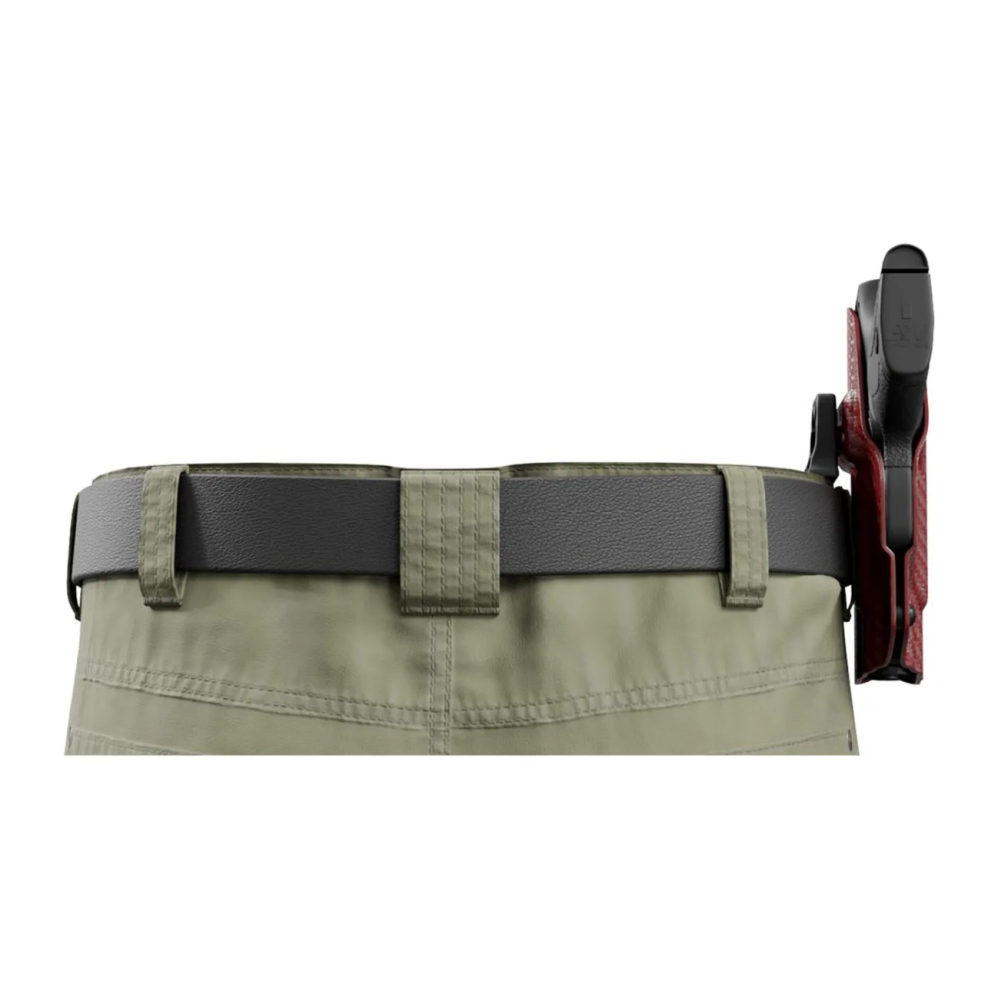 We The People Holsters Red Carbon Fiber Kydex OWB Paddle holster Custom Designed Paddle Outlet