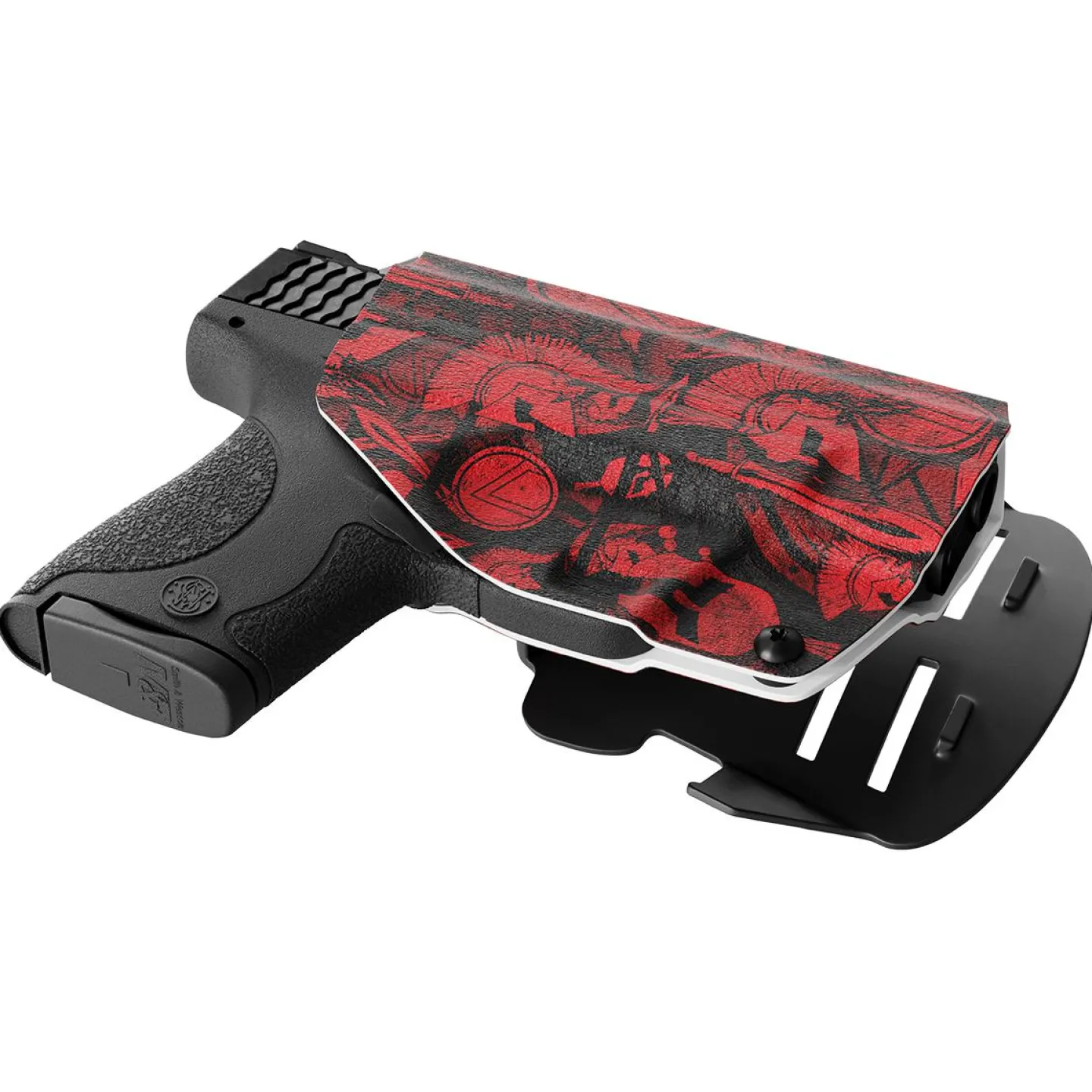We The People Holsters Red Spartan Camo Custom Printed Holster - OWB Kydex Holster Online