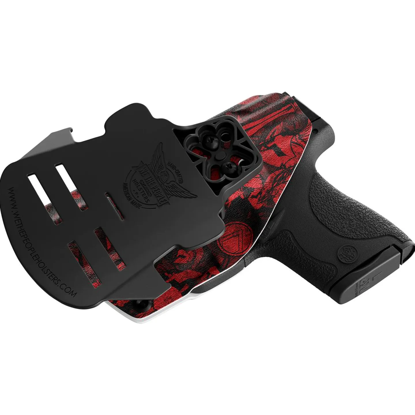 We The People Holsters Red Spartan Camo Custom Printed Holster - OWB Kydex Holster Online