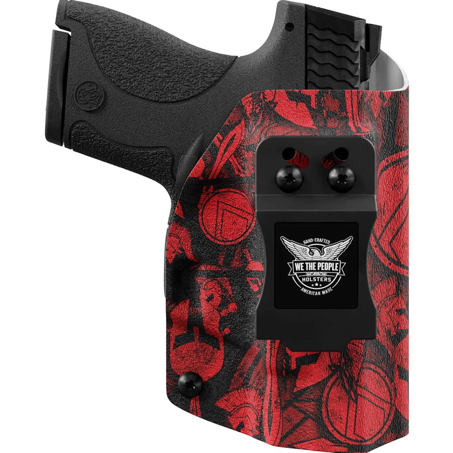 We The People Holsters Red Spartan Camo Custom Printed Holster - IWB Kydex Holster Discount