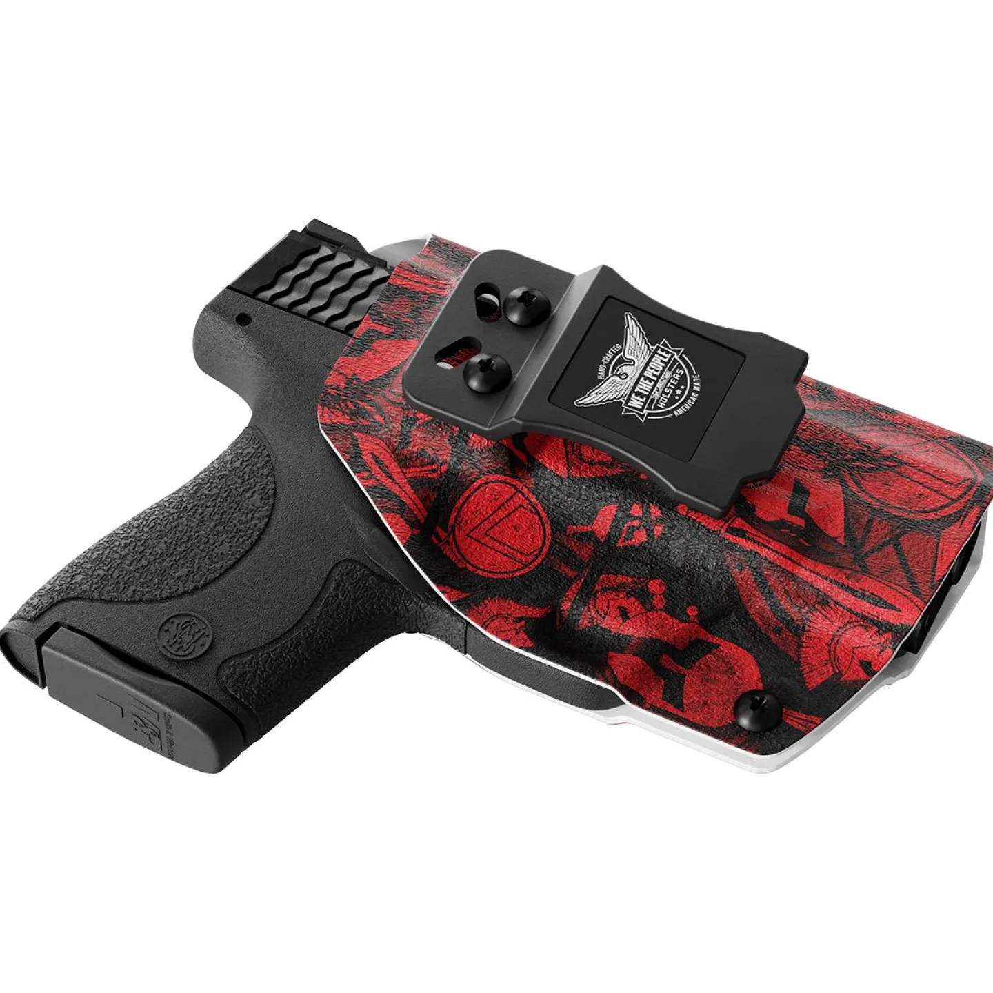 We The People Holsters Red Spartan Camo Custom Printed Holster - IWB Kydex Holster Discount