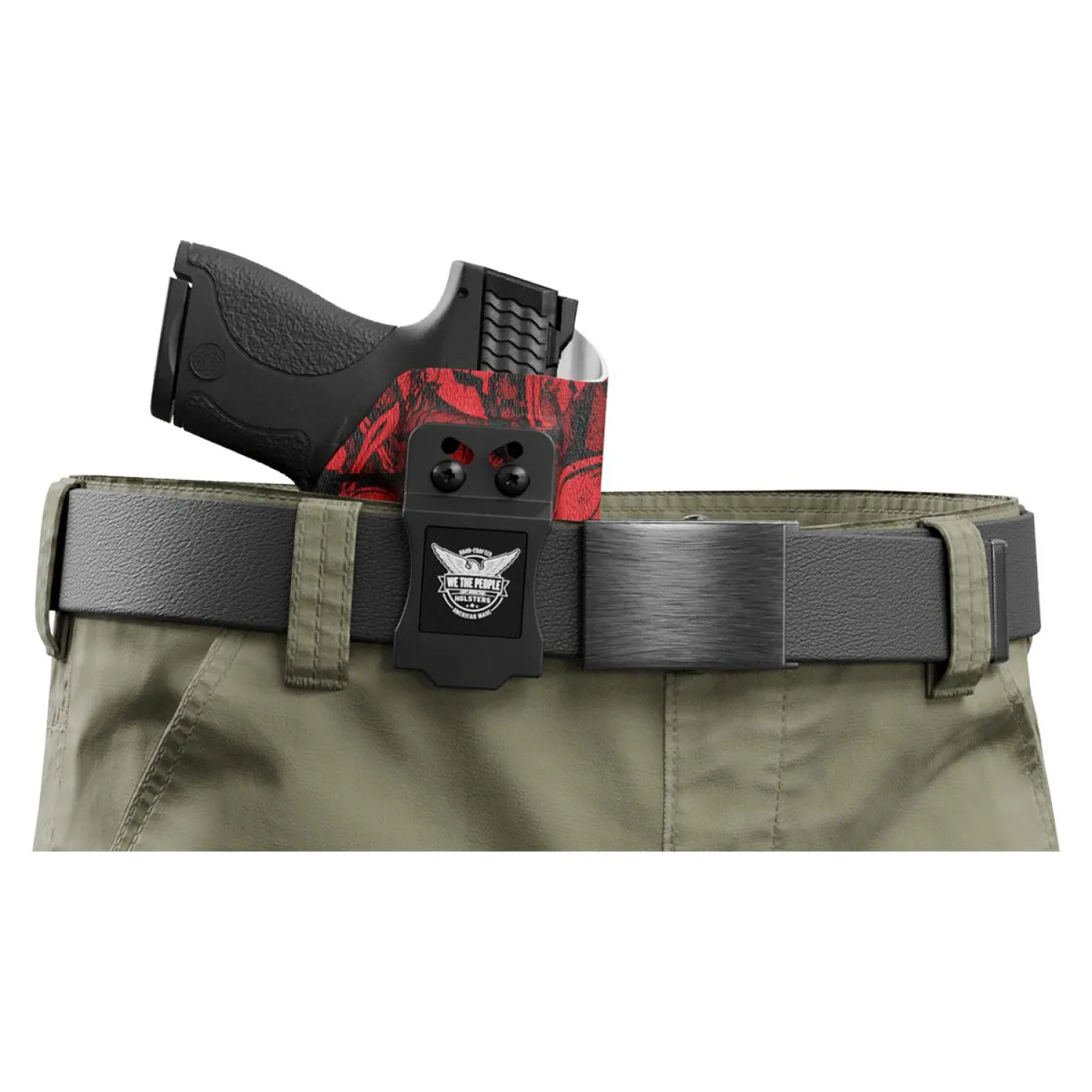 We The People Holsters Red Spartan Camo Custom Printed Holster - IWB Kydex Holster Discount