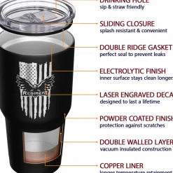 We The People Holsters Regiment Flag Stainless Steel Tumbler Sale