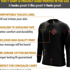 We The People Holsters Remember Always Long Sleeve Shirt Black Outlet