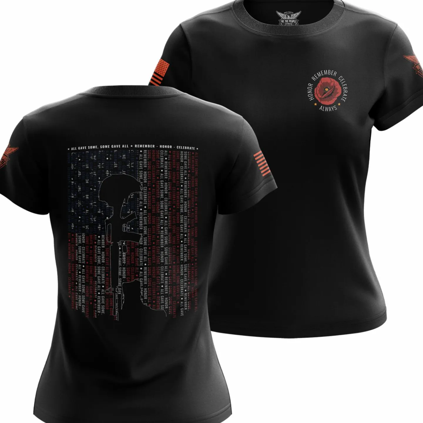 We The People Holsters Remember Always Women's Short Sleeve Shirt Black Sale