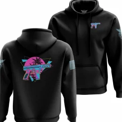 We The People Holsters Retro Wave Tec9 Hoodie Black Best