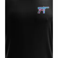 We The People Holsters Retro Wave Tec9 Short Sleeve Shirt Black