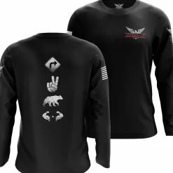 We The People Holsters Right 2 Bear Arms Long Sleeve Shirt Black New
