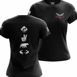We The People Holsters Right 2 Bear Arms Women's Short Sleeve Shirt Black Discount