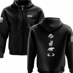 We The People Holsters Right 2 Bear Arms Zip Up Hoodie Black Discount