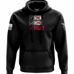 We The People Holsters Run Hide Fight Hoodie Black