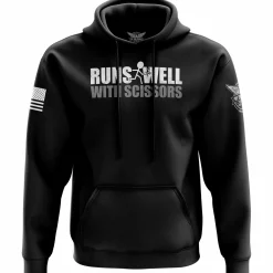 We The People Holsters Runs Well With Scissors Hoodie Black Discount