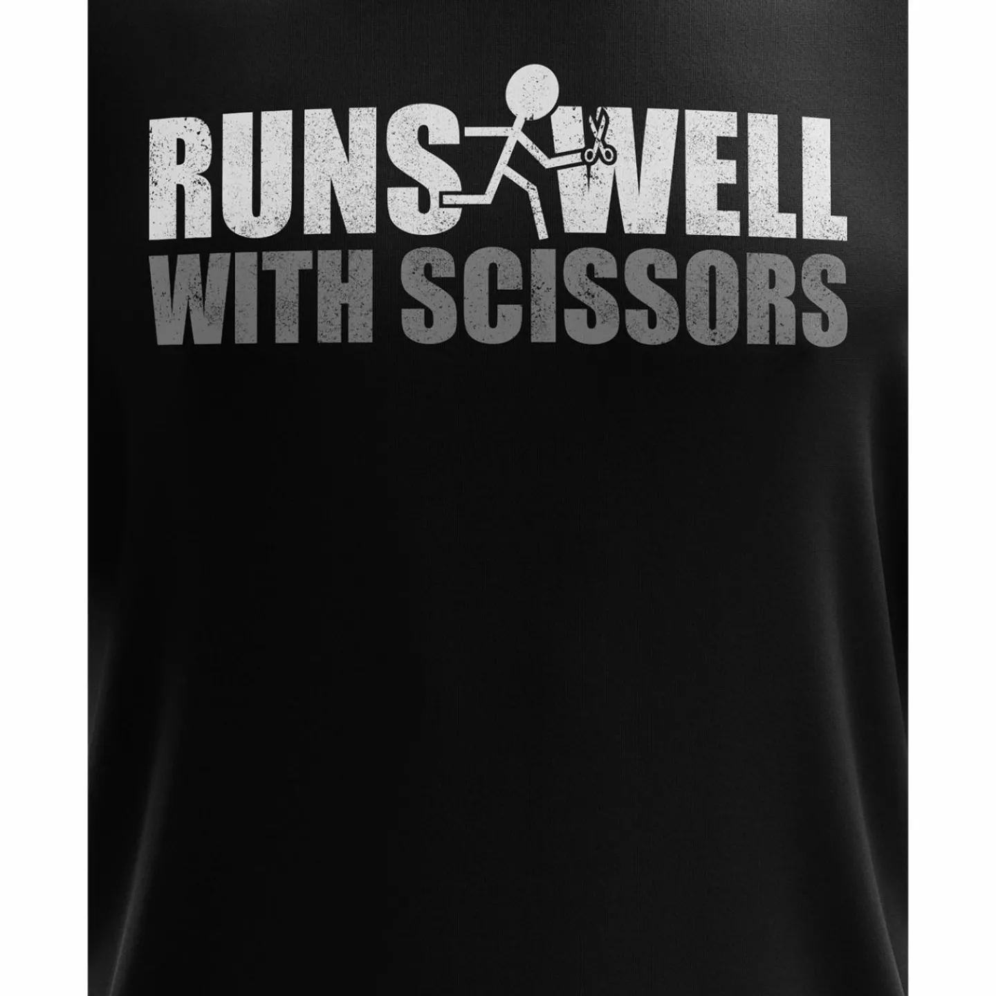 We The People Holsters Runs Well With Scissors Short Sleeve Shirt Black Outlet