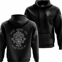 We The People Holsters See You in Valhalla Hoodie Black Online