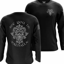 We The People Holsters See You in Valhalla Long Sleeve Shirt Black