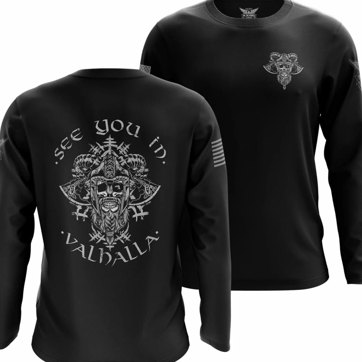 We The People Holsters See You in Valhalla Long Sleeve Shirt Black
