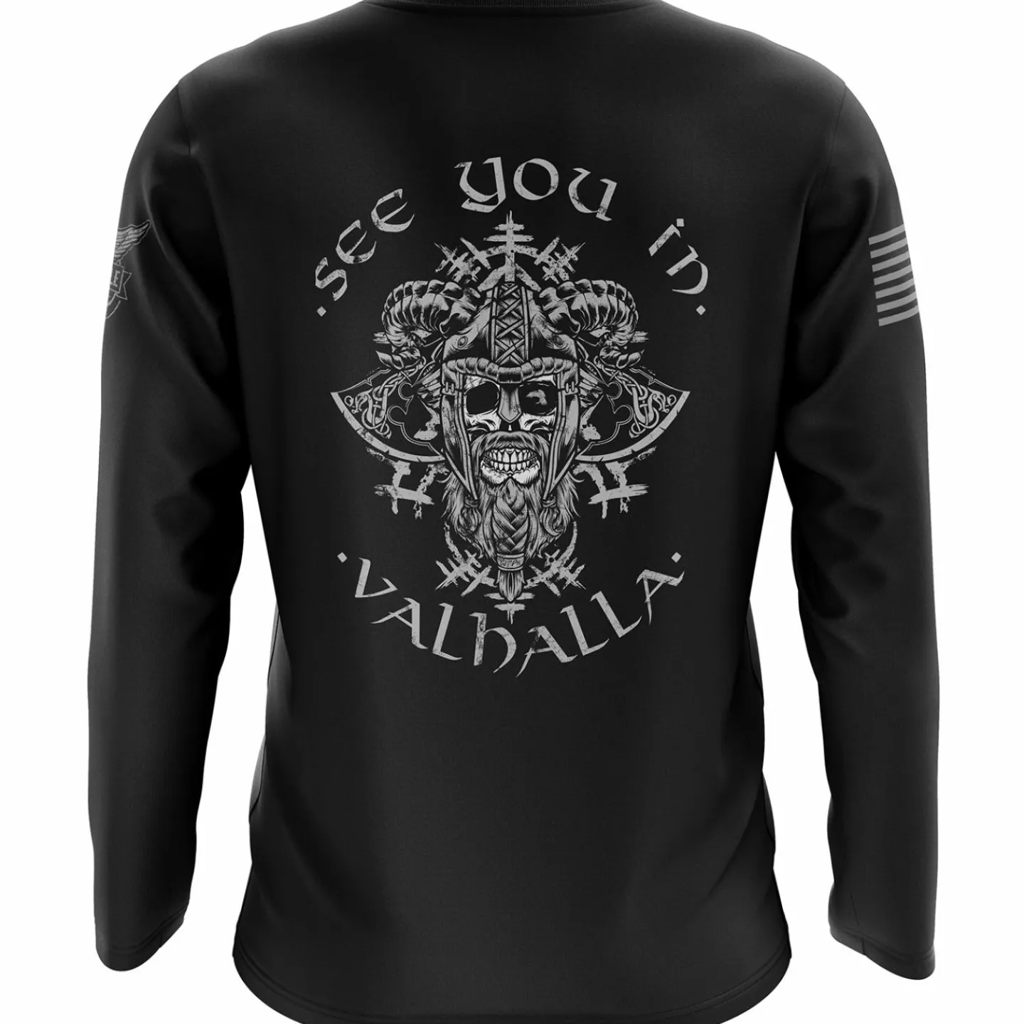 We The People Holsters See You in Valhalla Long Sleeve Shirt Black