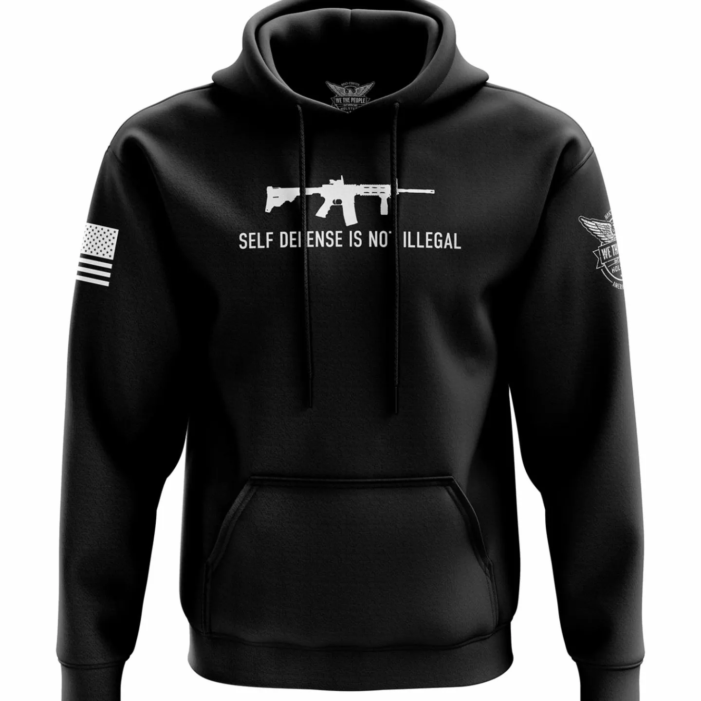 We The People Holsters Self-Defense Hoodie Black