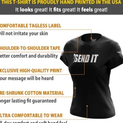 We The People Holsters Send It Women's Short Sleeve Shirt Black Sale