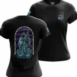 We The People Holsters Shadow Of Death Women's Short Sleeve Shirt Black Clearance