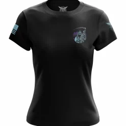 We The People Holsters Shadow Of Death Women's Short Sleeve Shirt Black Clearance