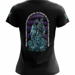 We The People Holsters Shadow Of Death Women's Short Sleeve Shirt Black Clearance