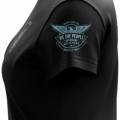 We The People Holsters Shadow Of Death Women's Short Sleeve Shirt Black Clearance
