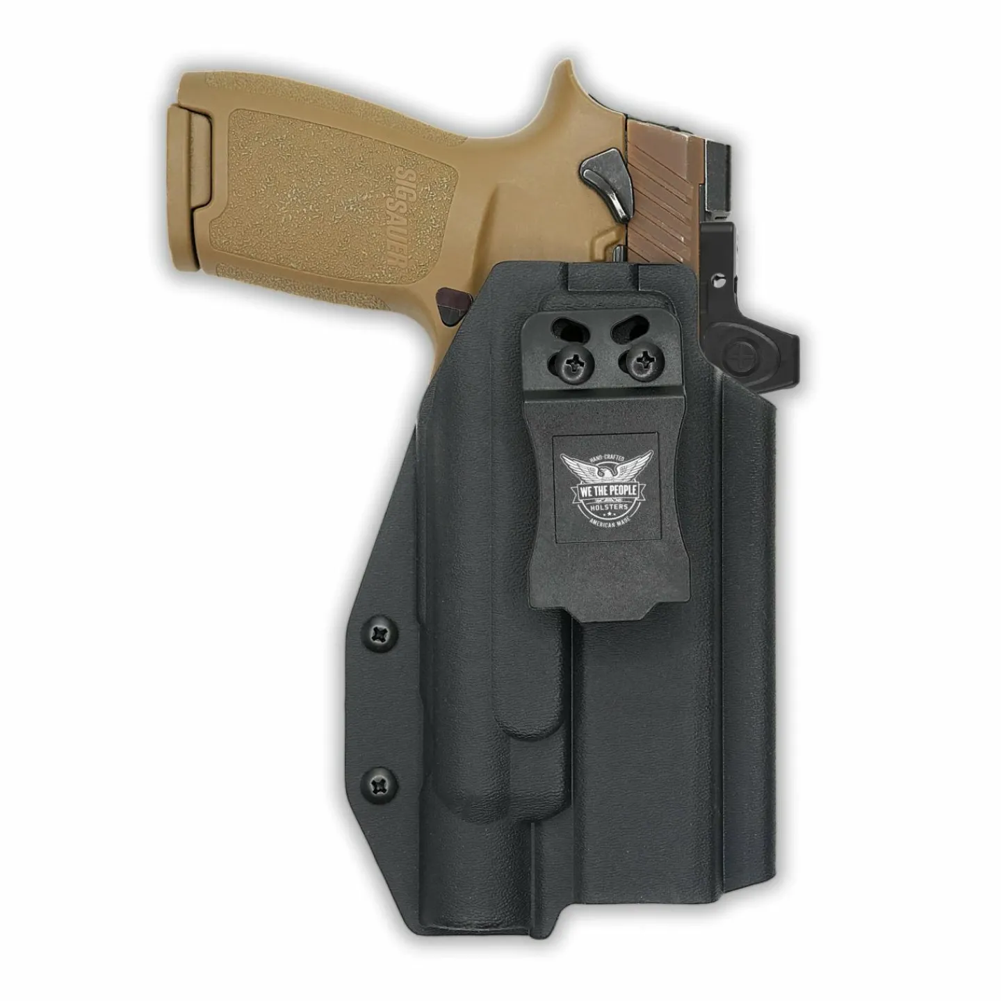 We The People Holsters Sig Sauer P320 Full Size Manual Safety with Surefire X300T-B Red Dot Optic Cut IWB Holster Best