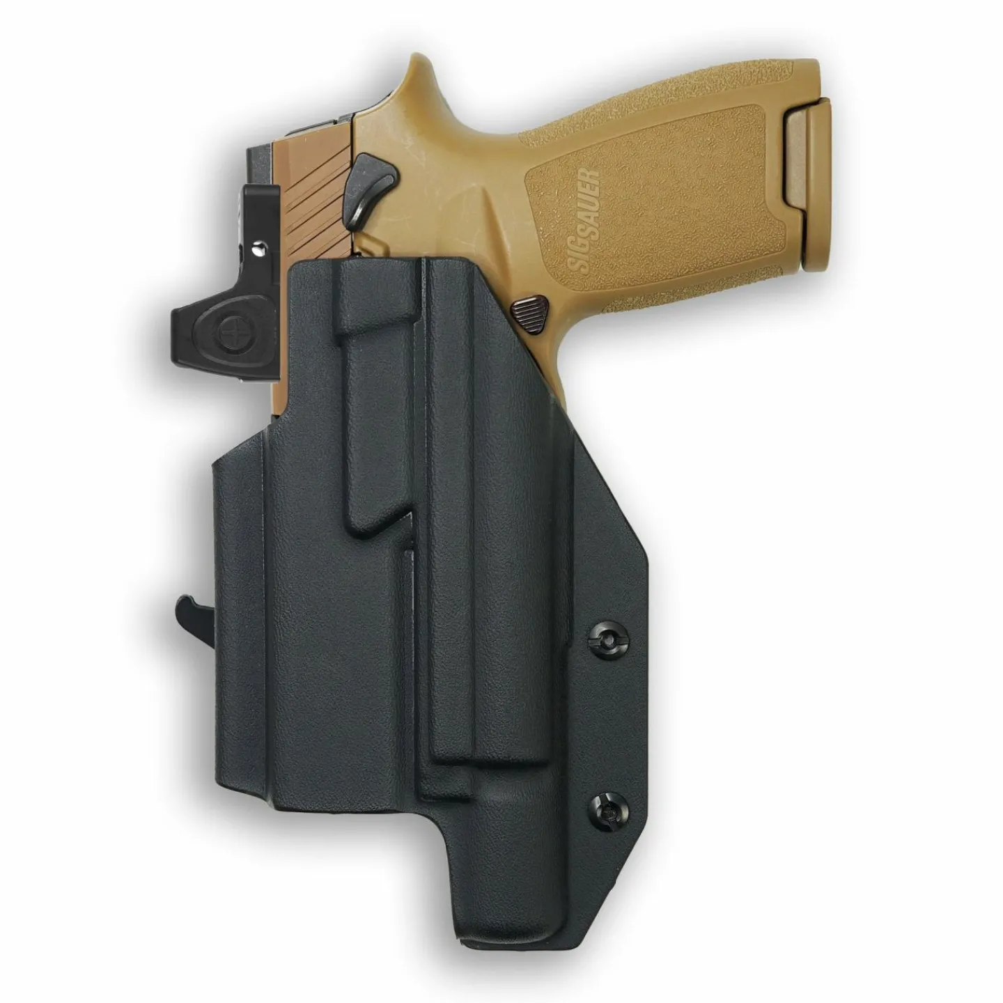 We The People Holsters Sig Sauer P320C 9MM/.40SW with Surefire X300U-A Light Red Dot Optic Cut OWB Holster Best