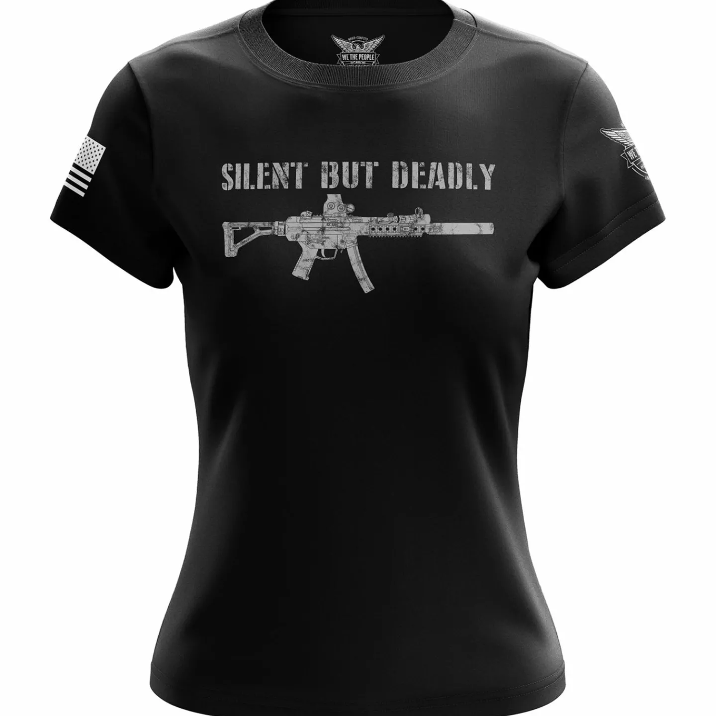 We The People Holsters Silent But Deadly Women's Short Sleeve Shirt Black Hot