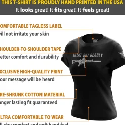 We The People Holsters Silent But Deadly Women's Short Sleeve Shirt Black Hot