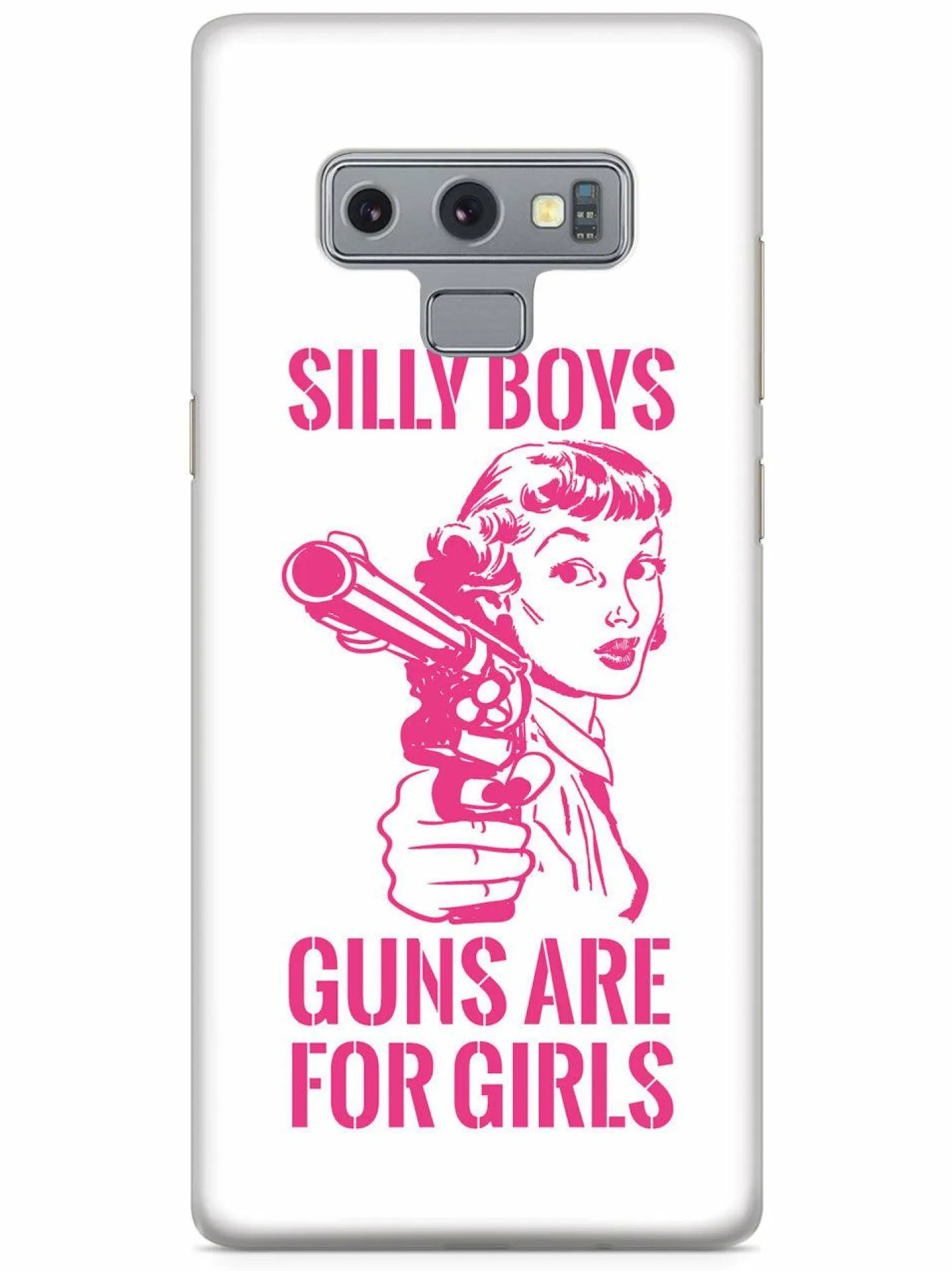 We The People Holsters Silly Boys, Guns are for Girls - Pink Text Case Hot