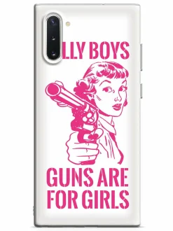 We The People Holsters Silly Boys, Guns are for Girls - Pink Text Case Hot