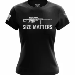 We The People Holsters Size Matters Women's Short Sleeve Shirt Black Clearance