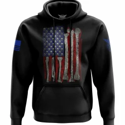 We The People Holsters Skull Flag Hoodie Black Best